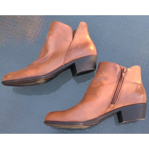 Lucky Brand Banterr Ankle Boots, Tan Leather, Women's 7 - Picture 9 of 11